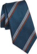 ZEGNA TIES Stripe Silk Tie