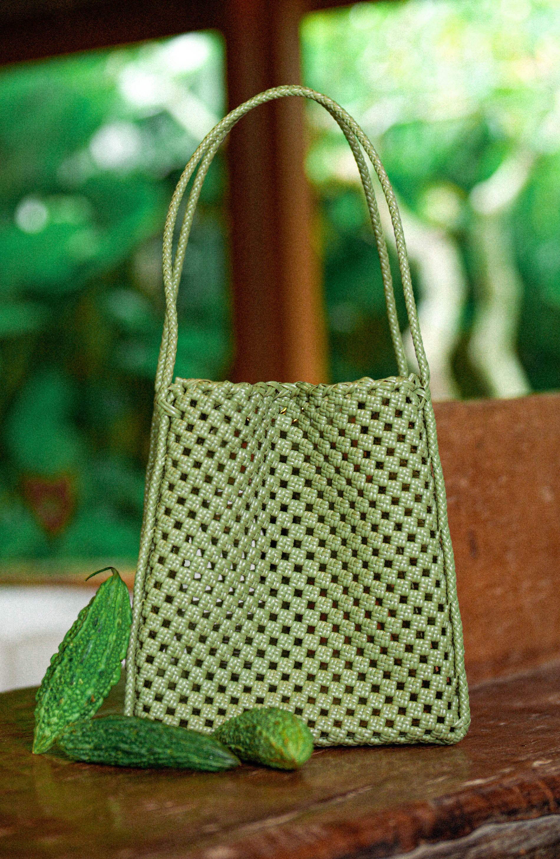Julian Recycled Market Tote Bag, Alternate, color, Sage Green
