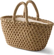 Haven Well Within Woven Rope and Straw Tote