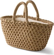 Haven Well Within Woven Rope and Straw Tote