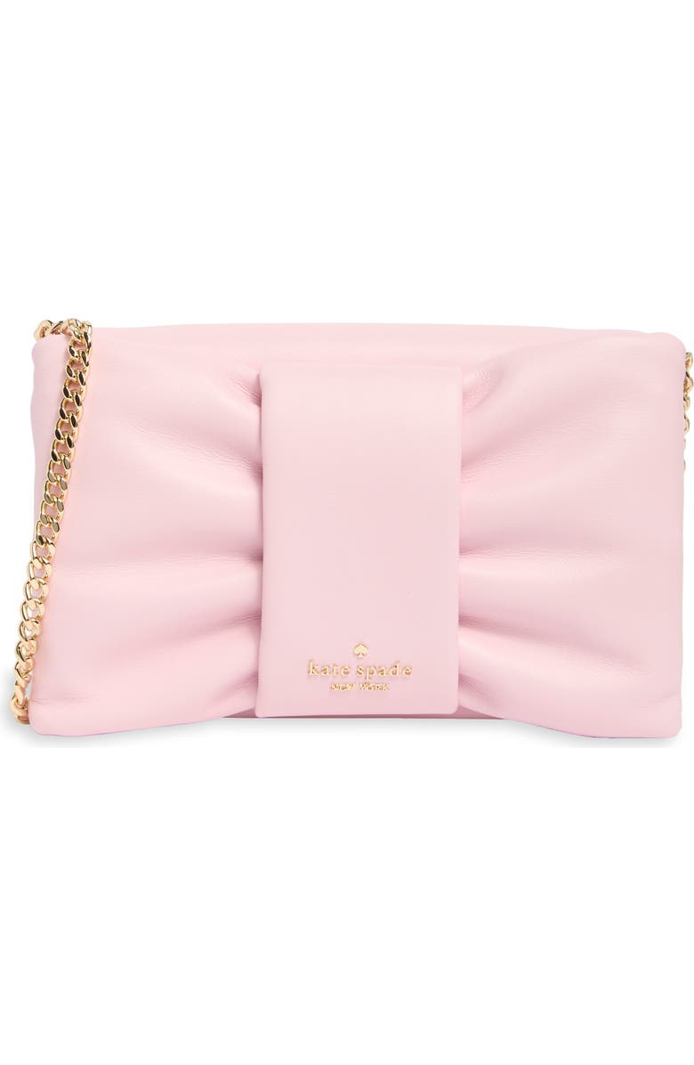 Kate Spade New York bow flap crossbody bag, Main, color, Pink Horizon