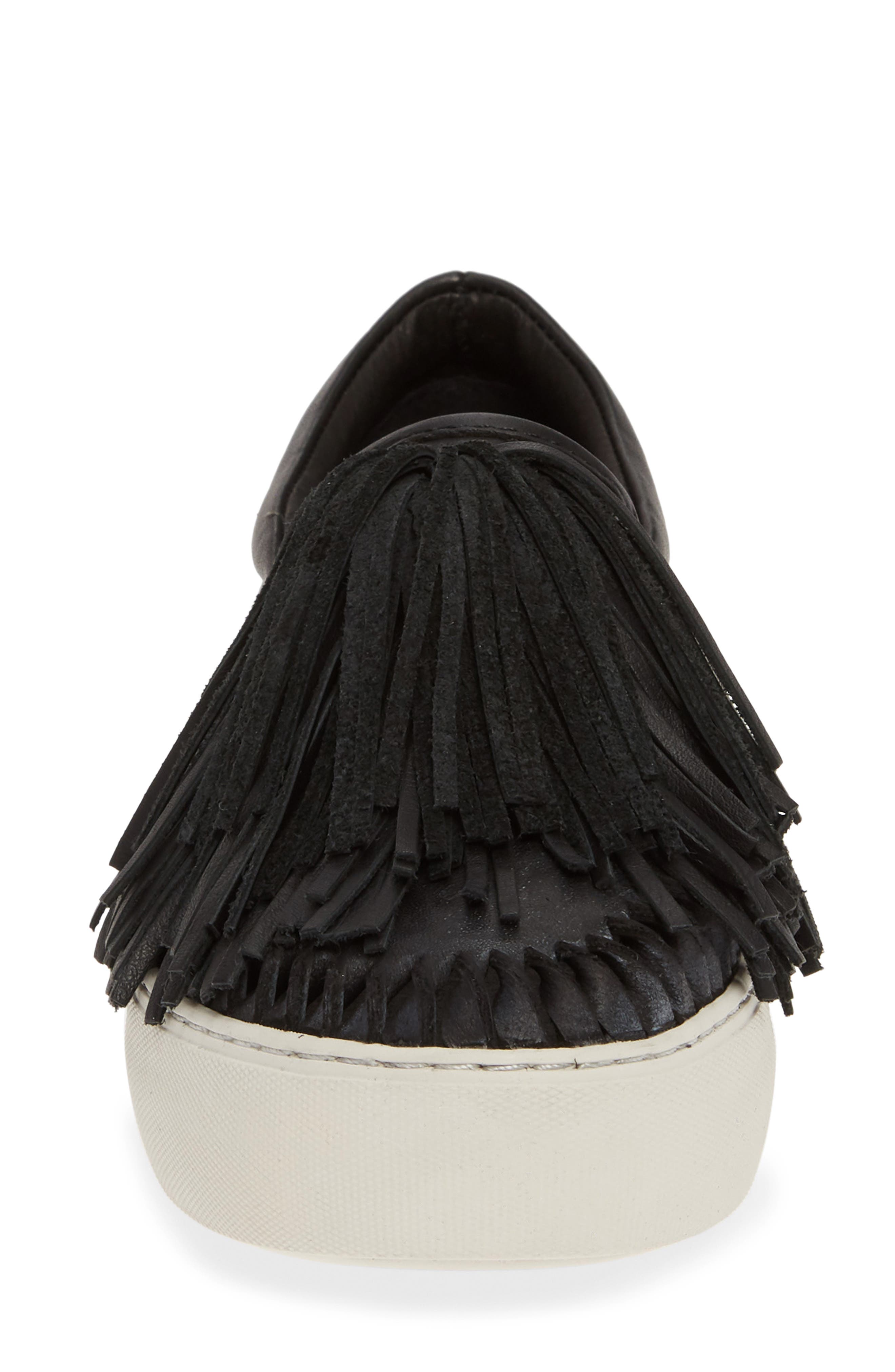 JSlides Aria Fringe Slip-On Platform Sneaker, Alternate, color, 