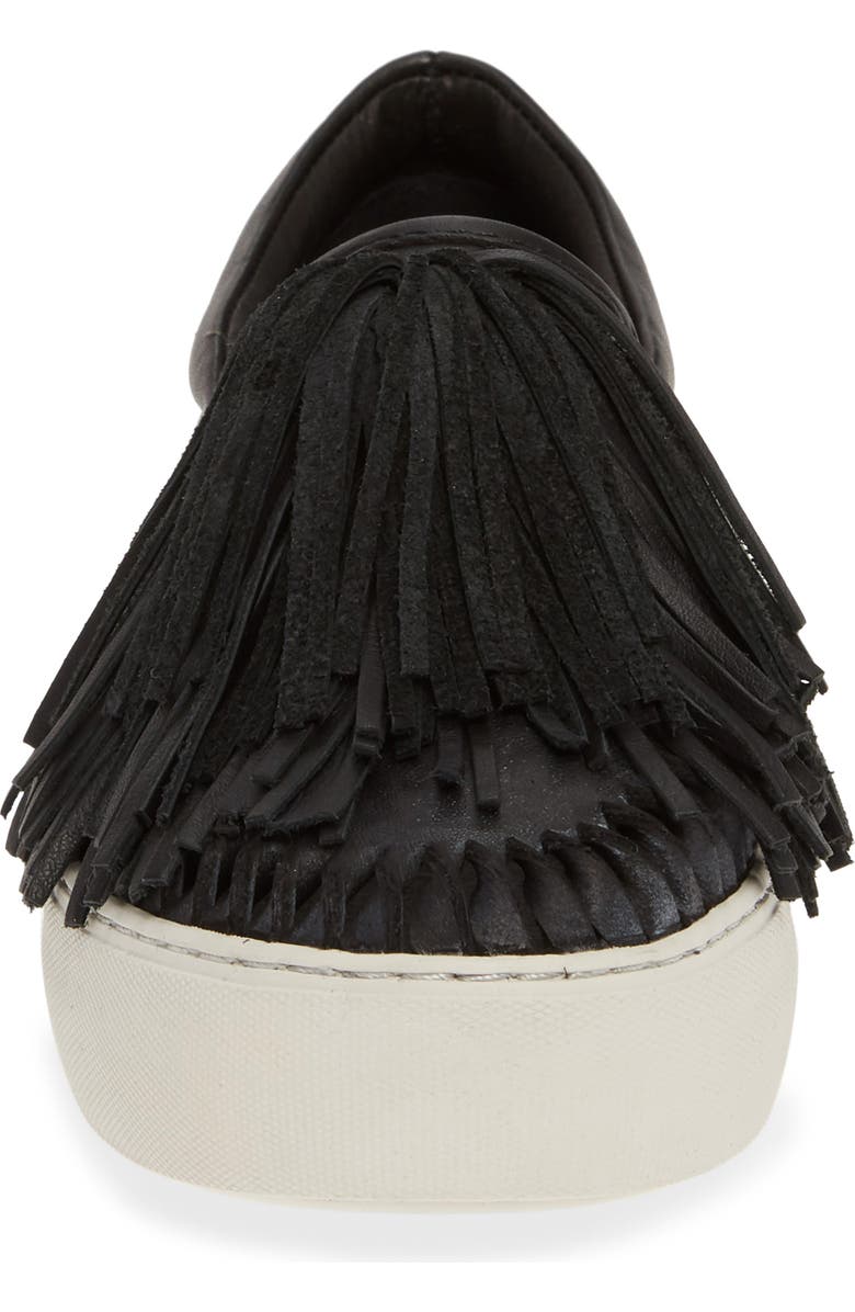 JSlides Aria Fringe Slip-On Platform Sneaker, Alternate, color,