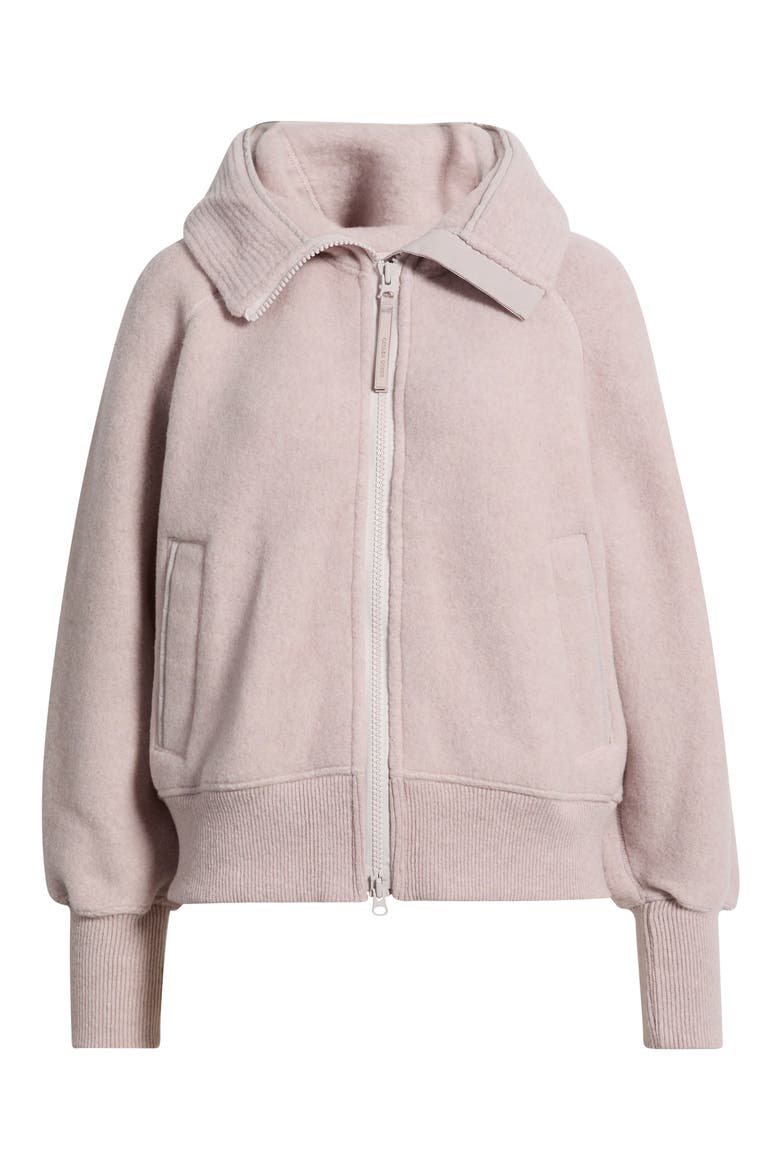 Chilliwack Kind Fleece Bomber Jacket, Main, color, LUCENT ROSE