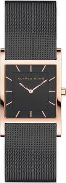 Alfred Sung Mesh Strap Watch, 26mm
