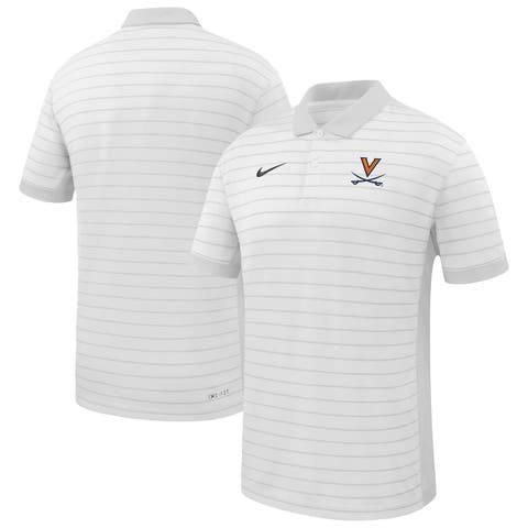 Men's Nike White Virginia Cavaliers 2025 Early Season Coaches Sideline Victory Stripe Performance Polo