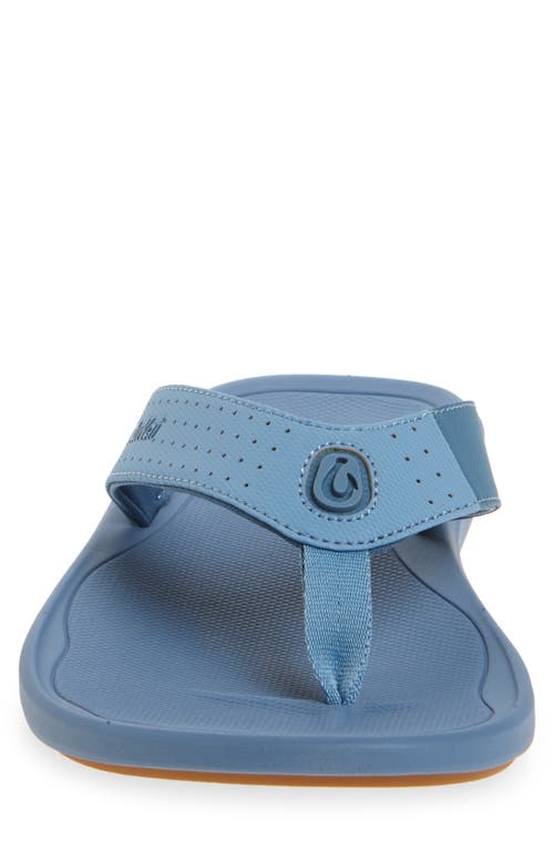 Olukai Ki Flip Flop In Blissful Blue/blue Fog