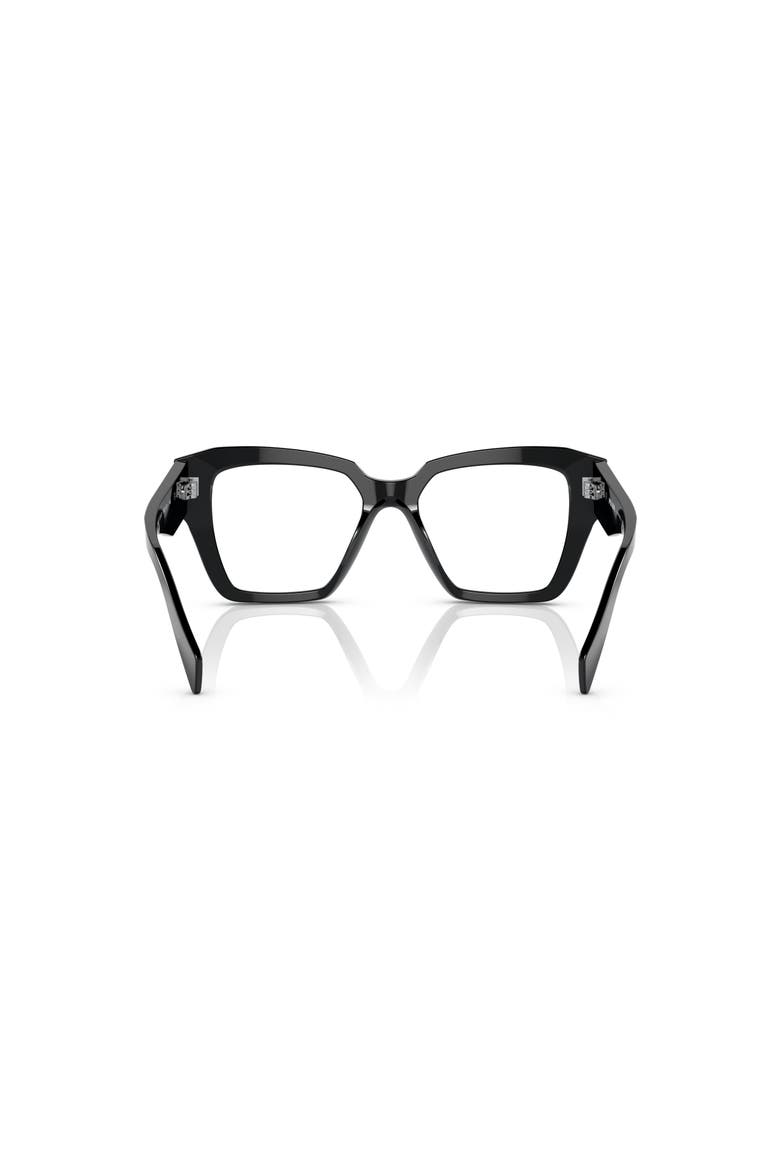 51mm Square optical glasses, Alternate, color, Black