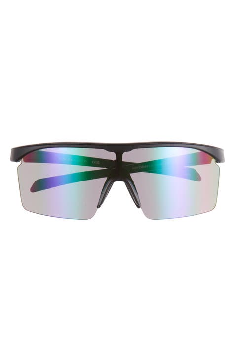 Semi Rimless Shield Sunglasses