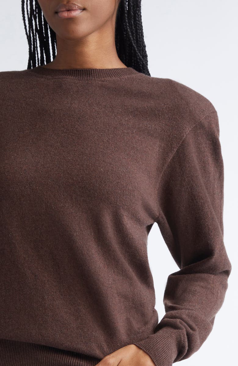 Stella McCartney Cashmere & Virgin Wool Sweater, Alternate, color, Chocolate Brown