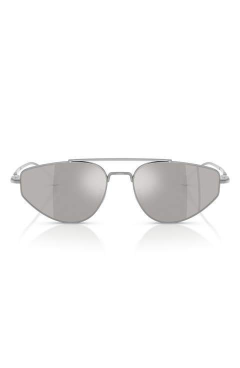 56mm Jil Sander Edition 5 Irregular Sunglasses