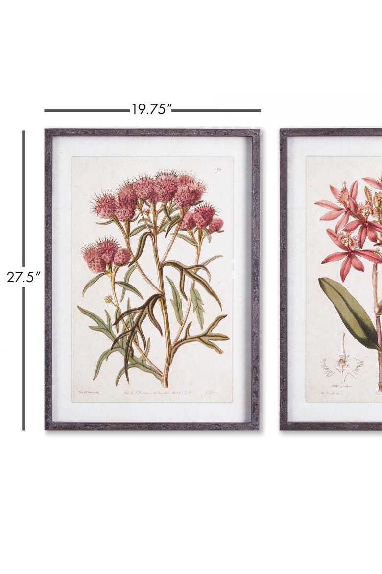 Pretty In Pink Vintage Prints Set of 2, Alternate, color, Pink