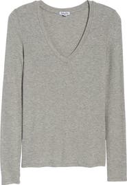 Splendid Valley Rib V-Neck Tee