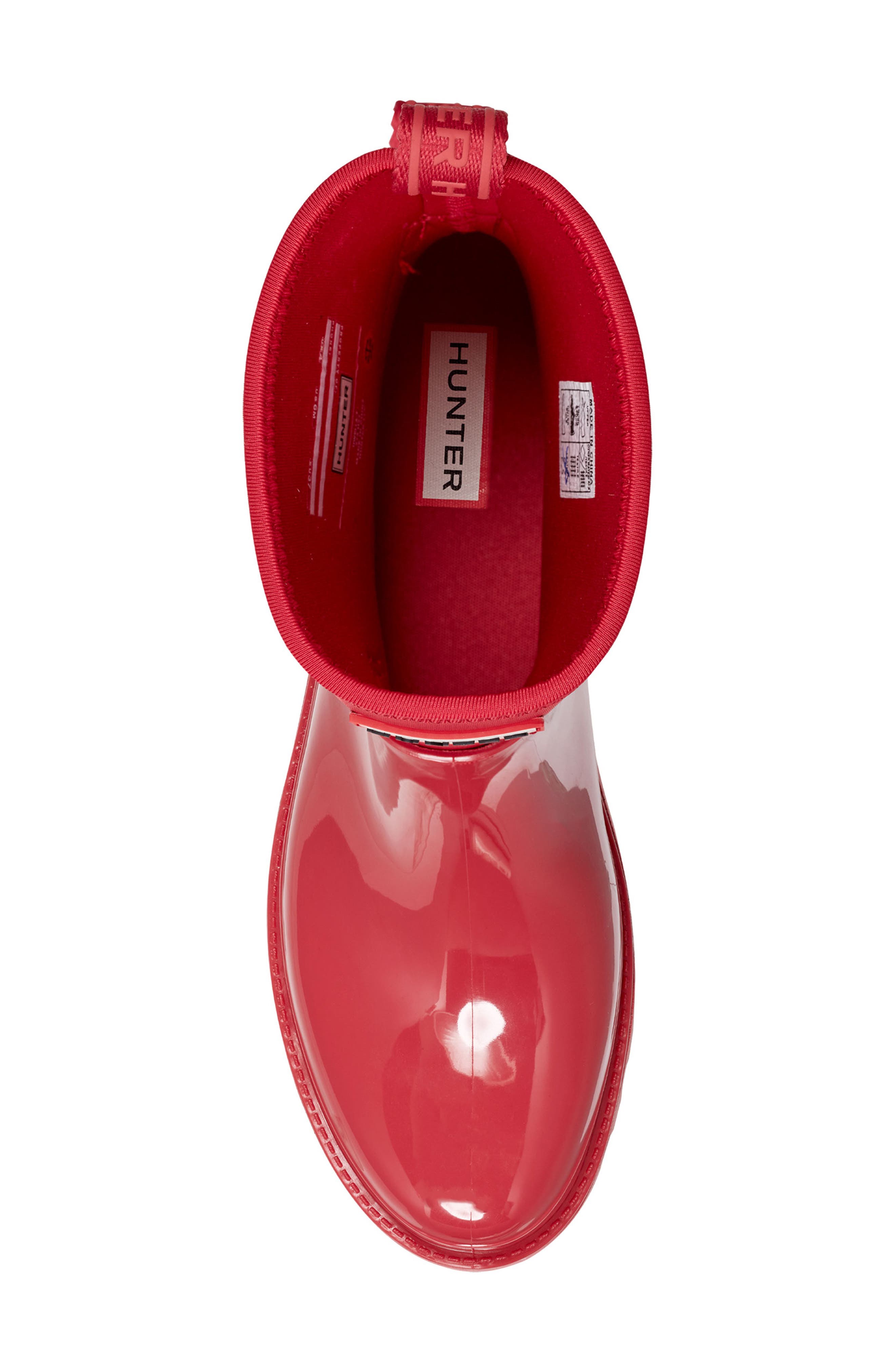 Wella Waterproof Rain Boot, Alternate, color, MEDIUM RED 610