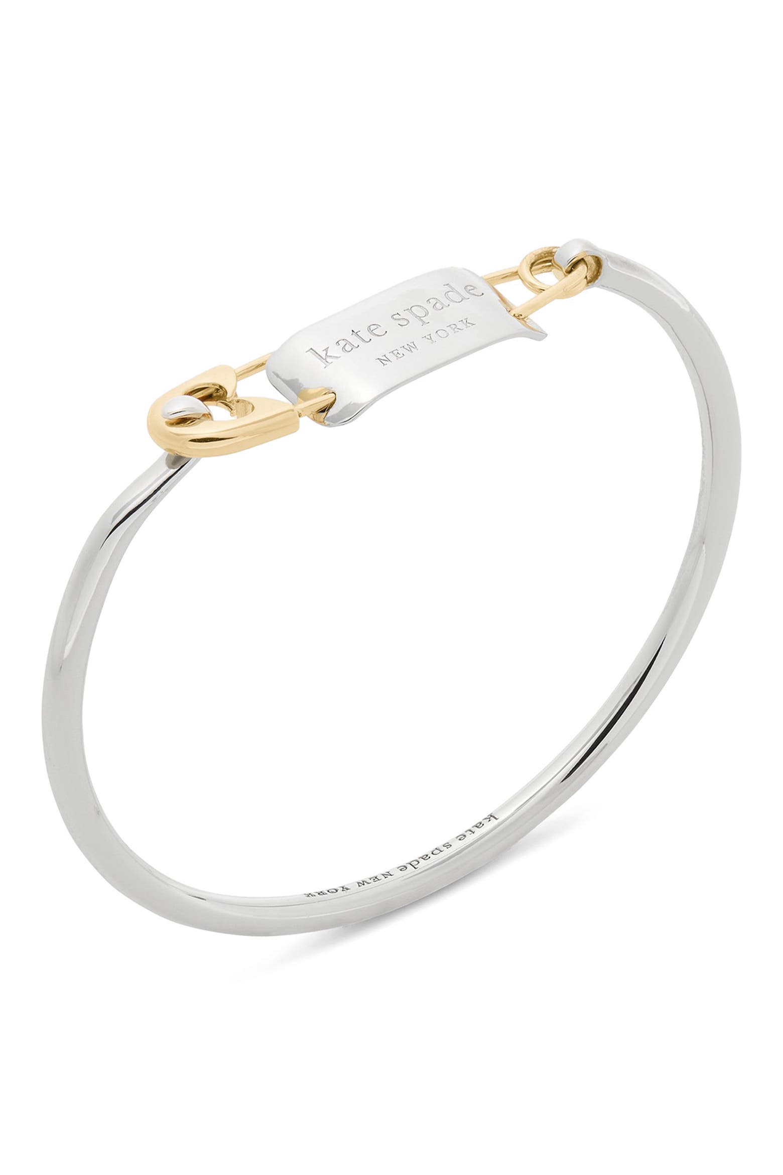 Pin Tag Notes Kate Spade New York Sam Tag Safety Pin Bangle (Women) | Nordstrom