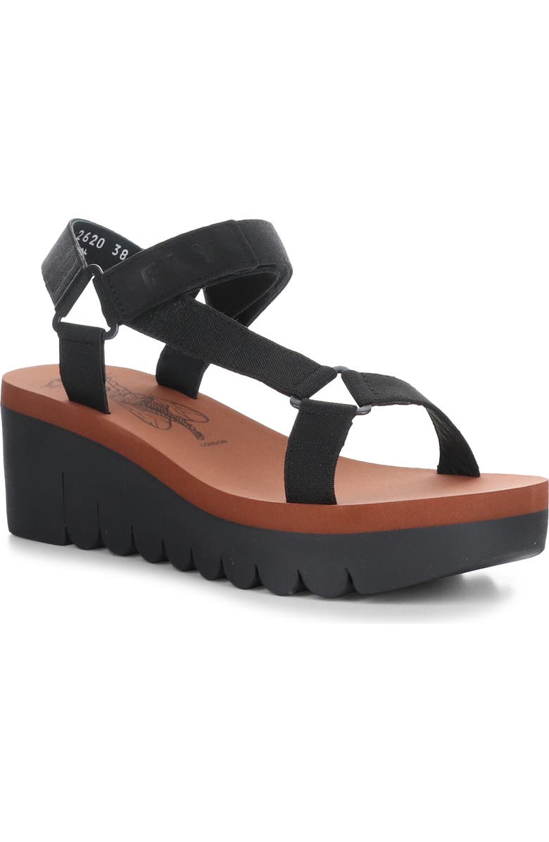 Fly London Yefa Wedge Sandal, Main, color,
