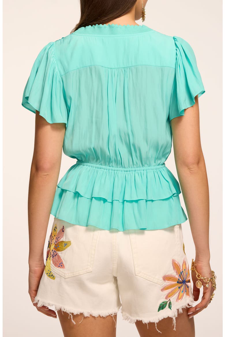Emberly Peplum Shirt, Alternate, color, JADE