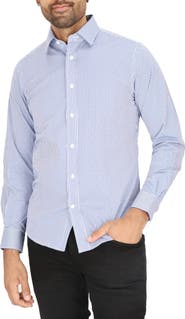Scotch & Soda Modern Fit Stripe Stretch Cotton Dress Shirt