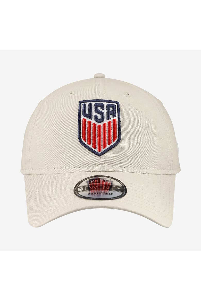 Men's New Era Tan USMNT Primary 9TWENTY Adjustable Hat, Alternate, color, Tan
