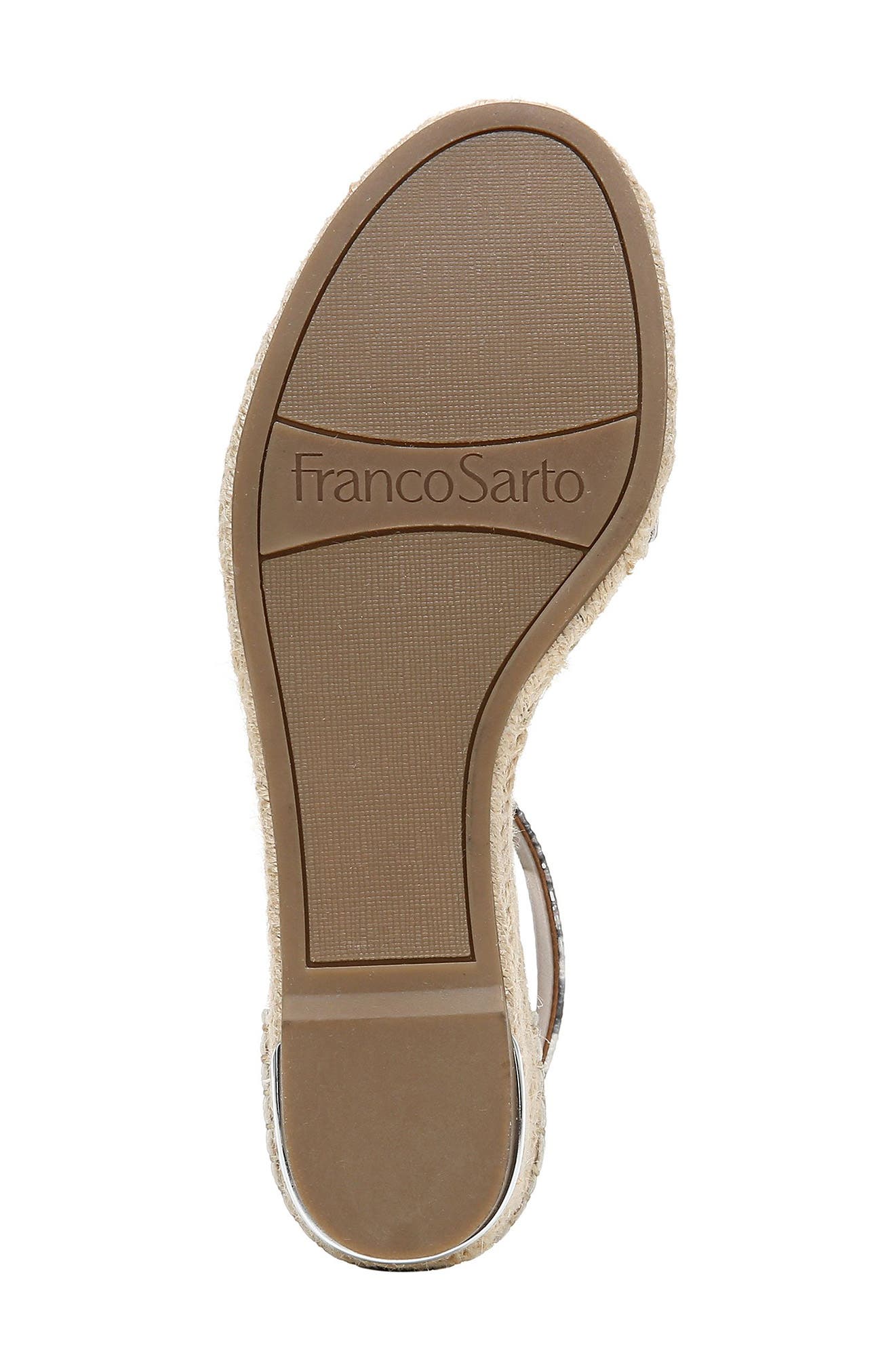 Franco Sarto Clemens Espadrille Wedge Sandal, Alternate, color, 