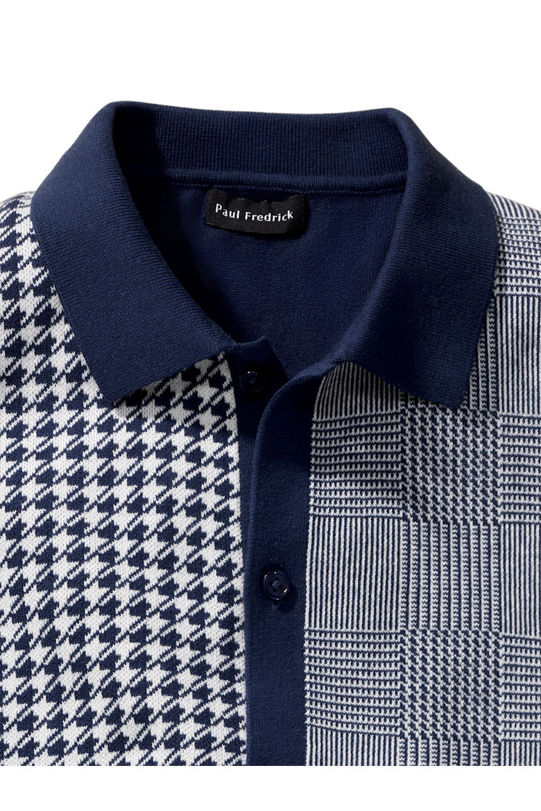 Cotton Button Front Polo, Alternate, color, Blue