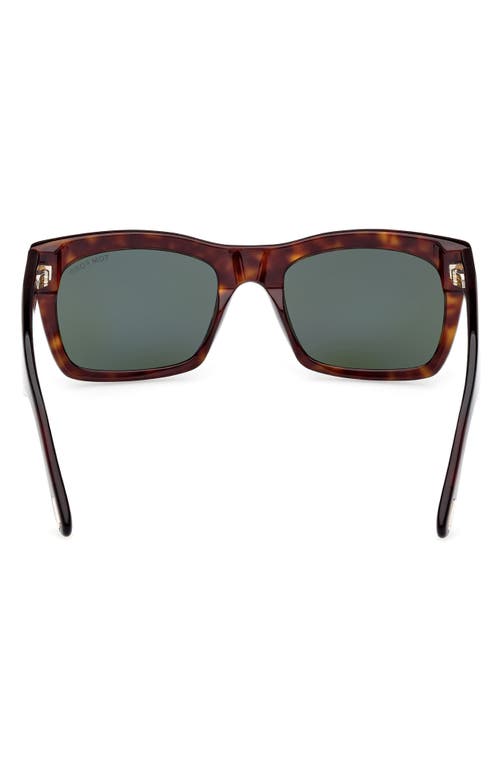 Tom Ford Juan 56mm Rectangular Sunglasses In Black