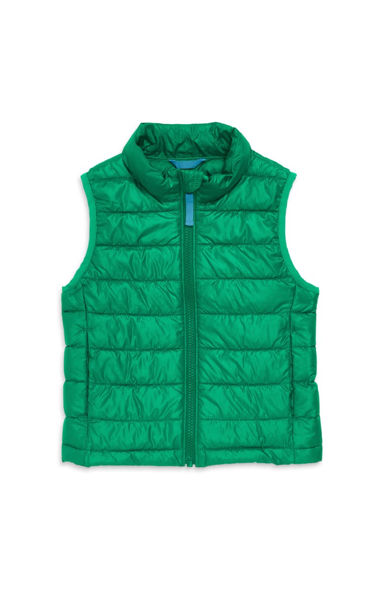 Primary Kids Lightweight Puffer Vest, Alternate, color, Green Bean