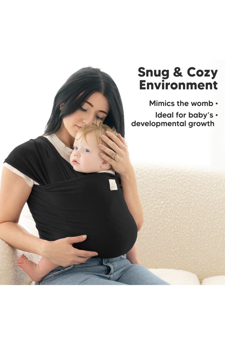 KeaBabies Original Wrap Carrier, Alternate, color, Trendy Black