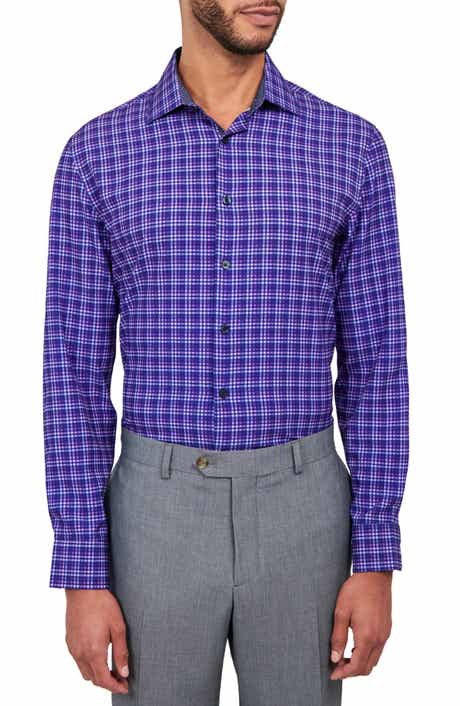 Shadow Check Stretch Performance Dress Shirt