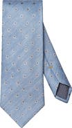 Eton Floral Dot Linen & Silk Tie