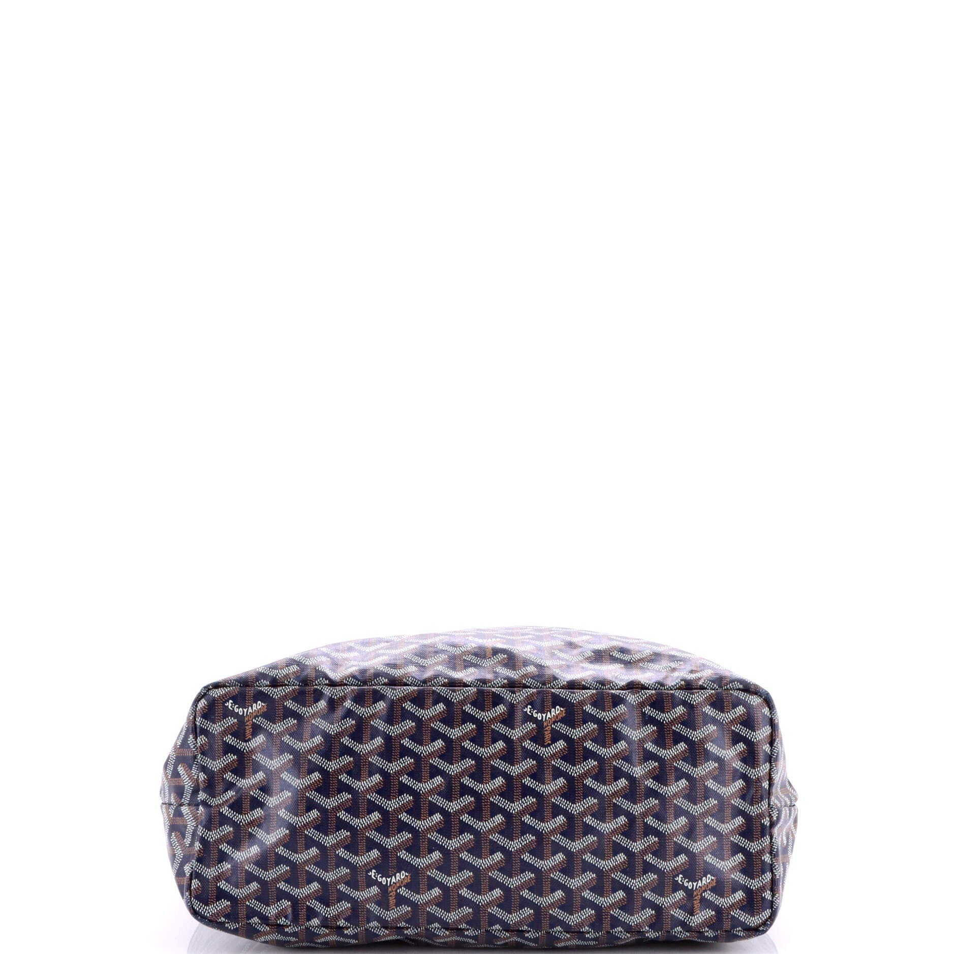 Pre-Owned Goyard Saint Louis Tote Coated Canvas PM, Alternate, color, Blue