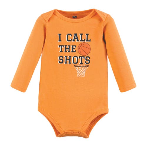 Hudson Baby Essential Long-sleeve Cotton Bodysuit Triple Set