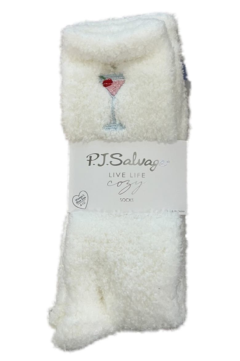 2-Pack Cozy Crew Socks, Alternate, color, IVORY
