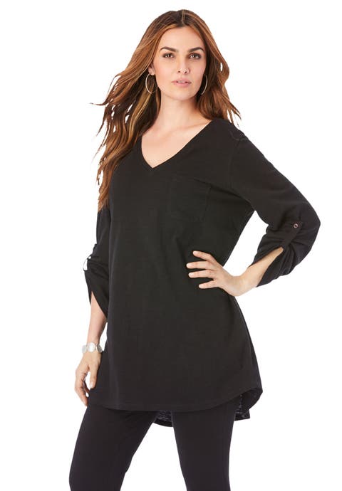 Boyfriend Textured Tunic (Plus)