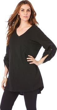 Roaman's Boyfriend Textured Tunic