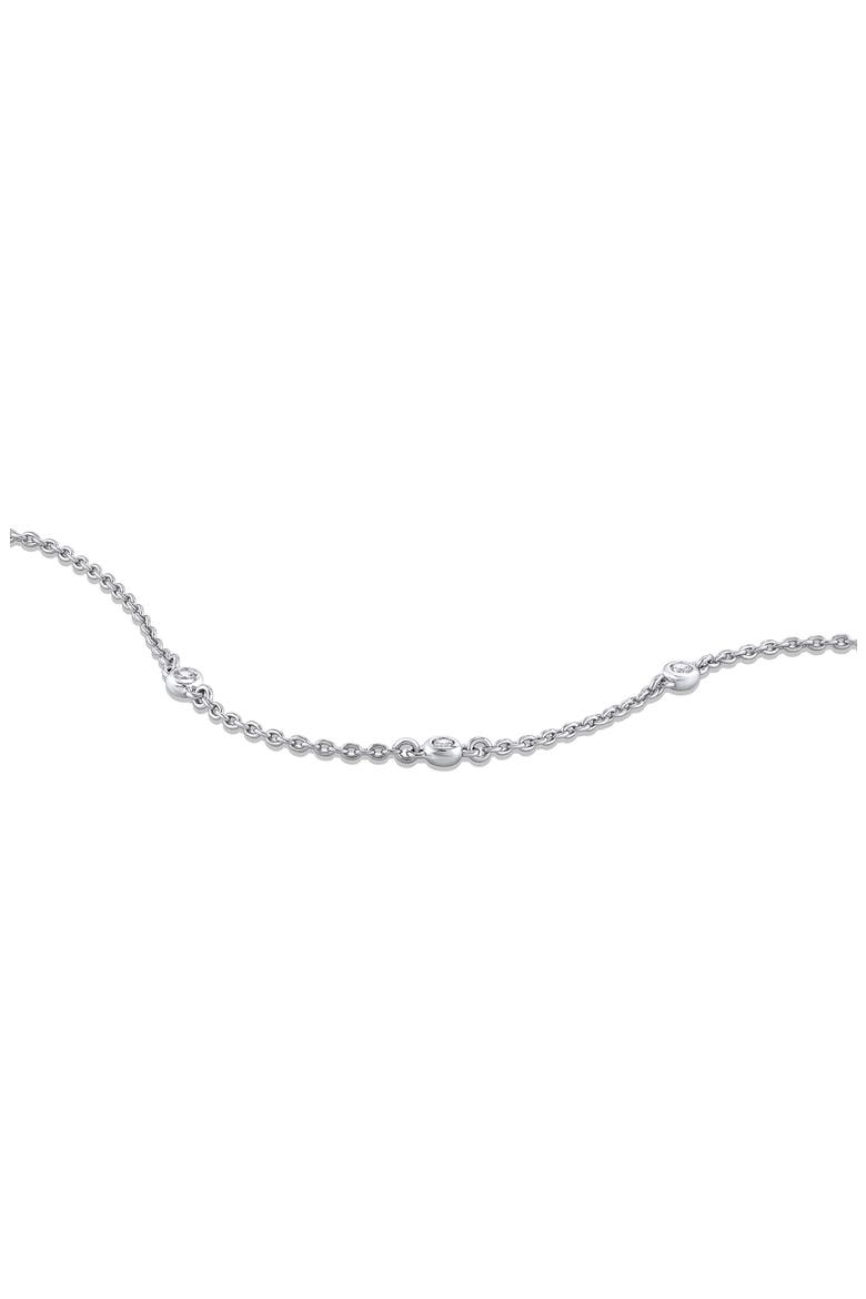 The Sapphire Trio Station Bracelet, Alternate, color, SILVER