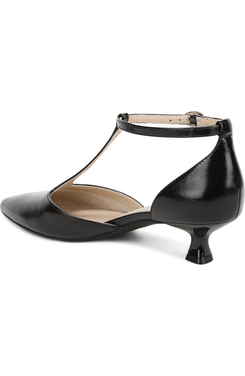 LifeStride Maruin Ankle Strap Pointed Toe Kitten Heel Pump, Alternate, color, Black
