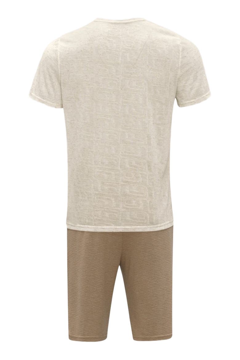 Elver Men's pajama set, Alternate, color, Beige