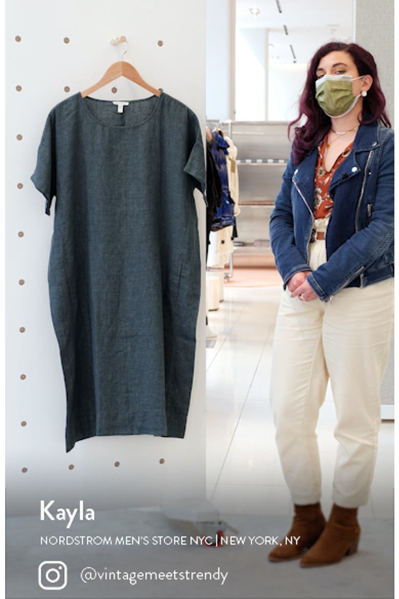 Organic Linen Shift Dress video