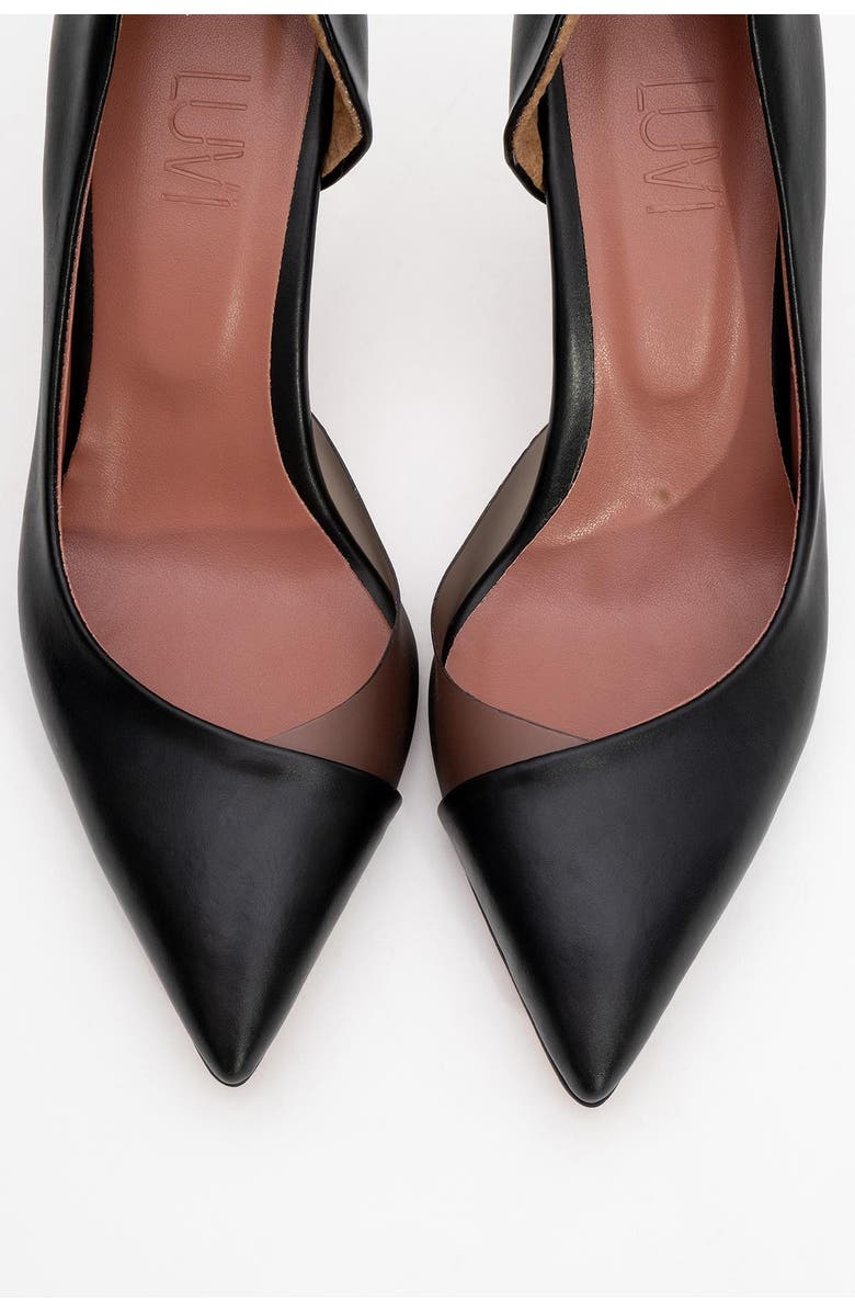 Prologue Shoes Ursula Pointed Toe Pump, Alternate, color, Black