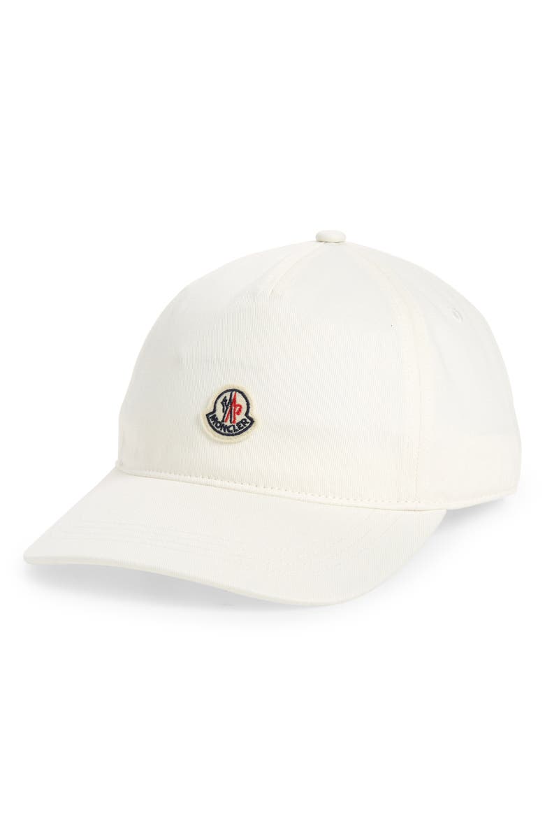 Moncler Logo Patch Baseball Cap, Main, color, 