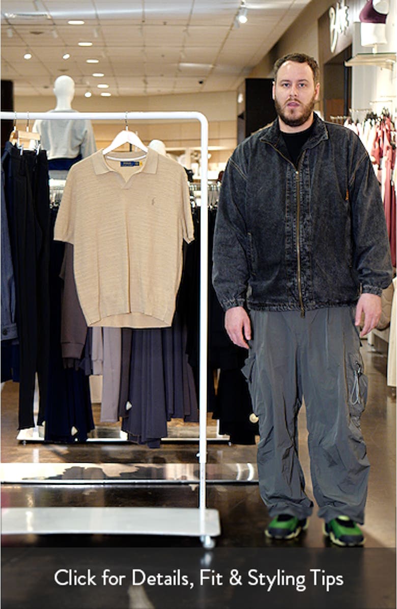 Textured Seed Stitch Cotton & Linen Polo, sales video thumbnail