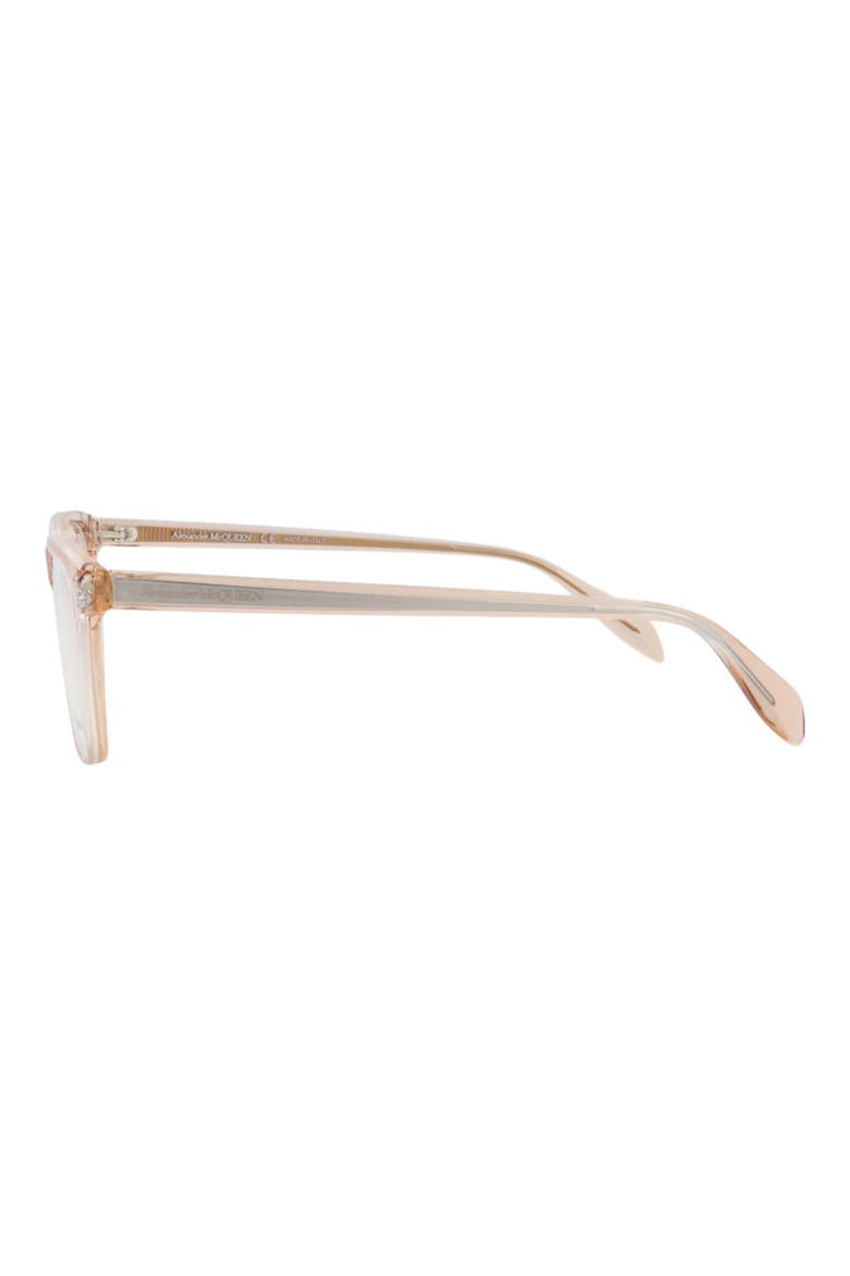 53mm Square Reading Glasses, Alternate, color, NUDE NUDE TRANSPARENT