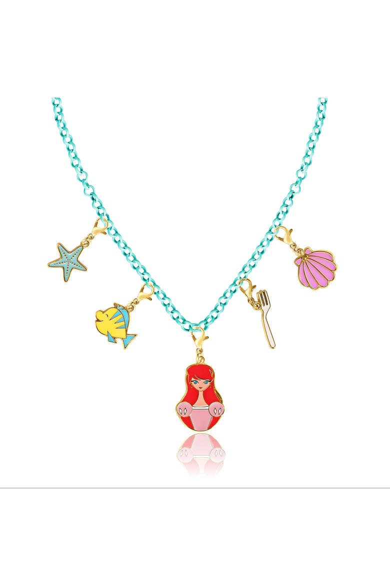 Princess and The Little Mermaid Necklace, Bracelet, and Charms Set, Alternate, color, Multi