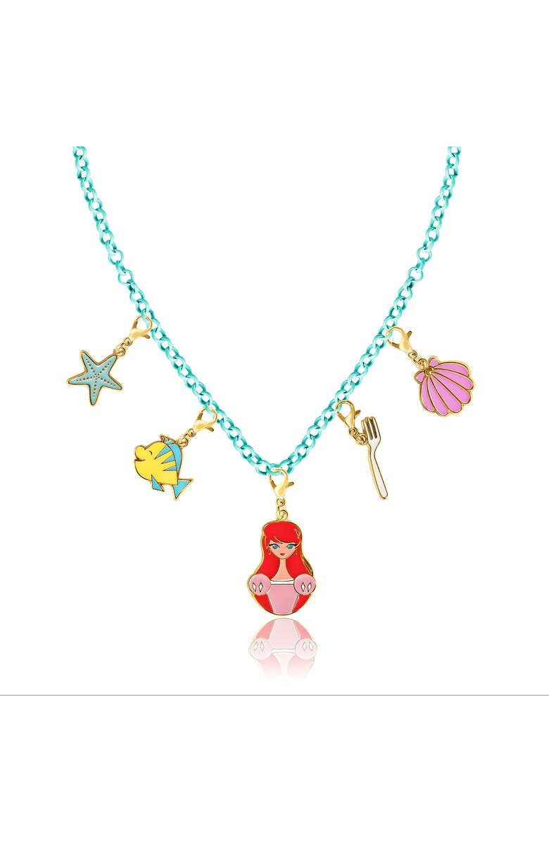 Disney Princess and The Little Mermaid Necklace, Bracelet, and Charms Set, Alternate, color, Multi