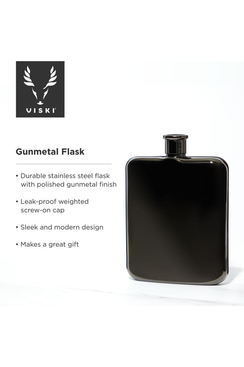 6 oz Flask, Alternate, color, Black