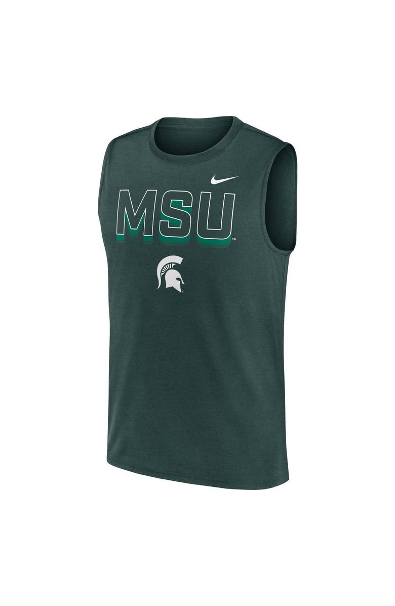 Nike Men's Nike Green Michigan State Spartans Primetime Tricode Legend Performance Tank Top, Alternate, color, Green