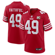 Nike Men's Nike The Faithful Scarlet San Francisco 49ers 80th Anniversary Game Jersey