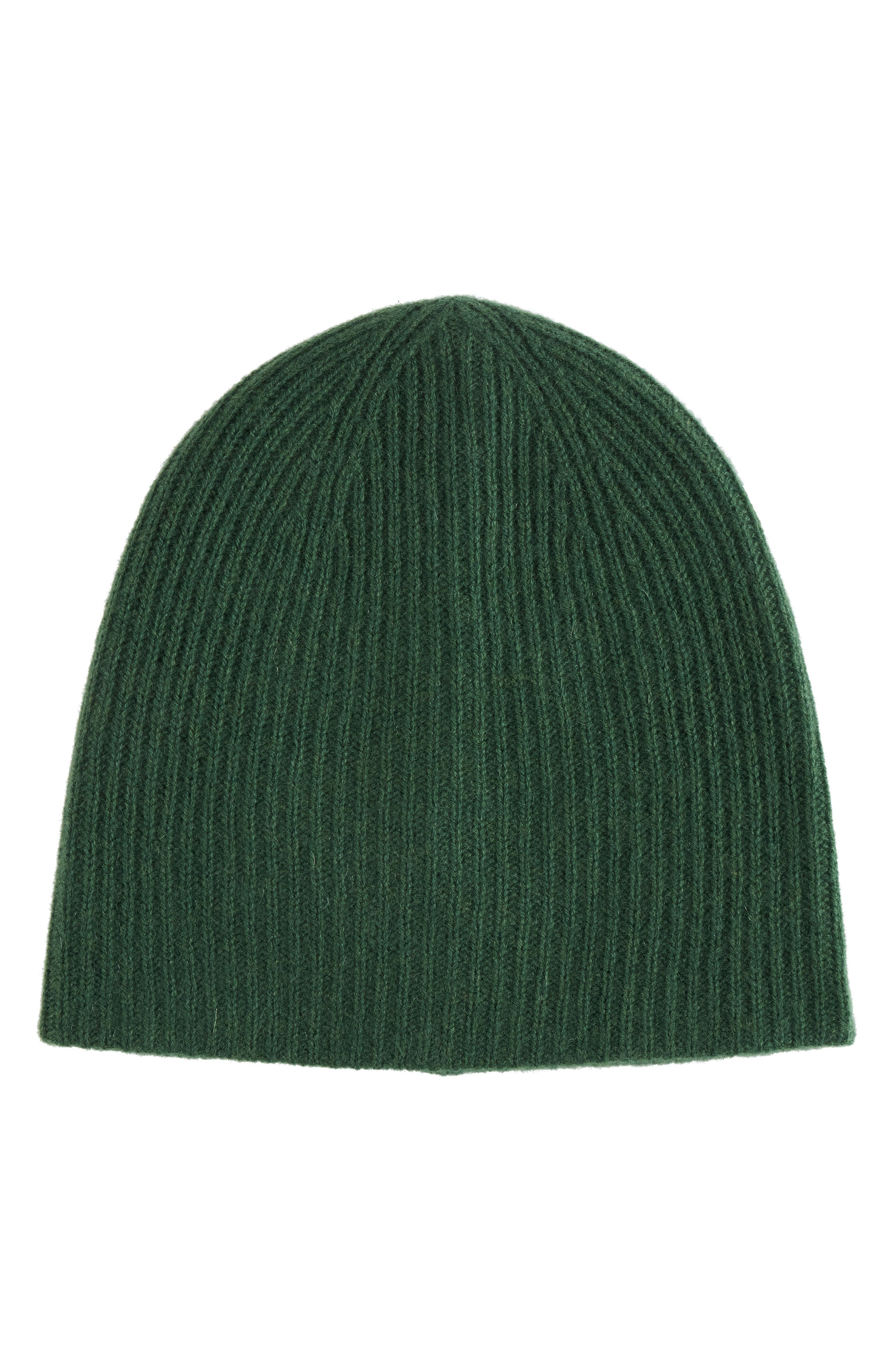 Cashmere Double Layer Rib Knit Beanie