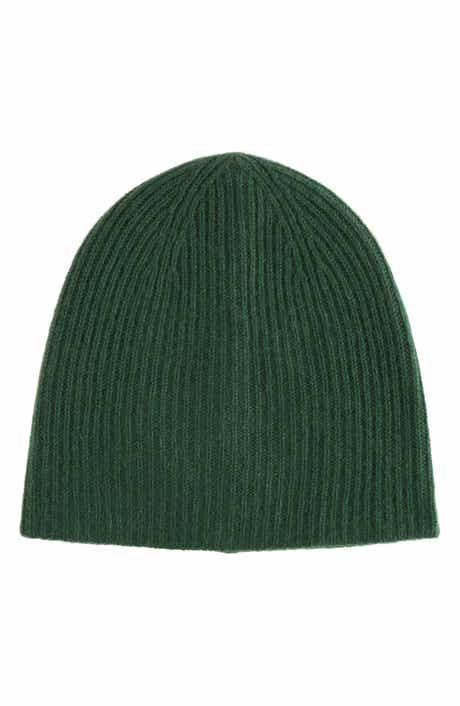 Cashmere Double Layer Rib Knit Beanie